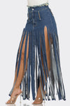 Fringe Affair Denim Skirt - KIOKO