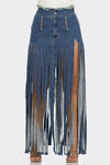 Fringe Affair Denim Skirt - KIOKO