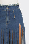 Fringe Affair Denim Skirt - KIOKO