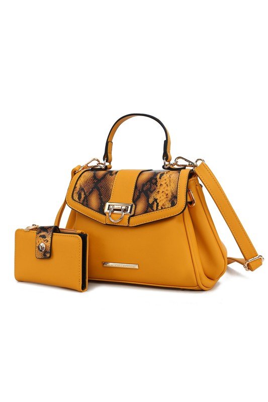 Geny Faux - Snake Shoulder Bag with Wallet - KIOKO