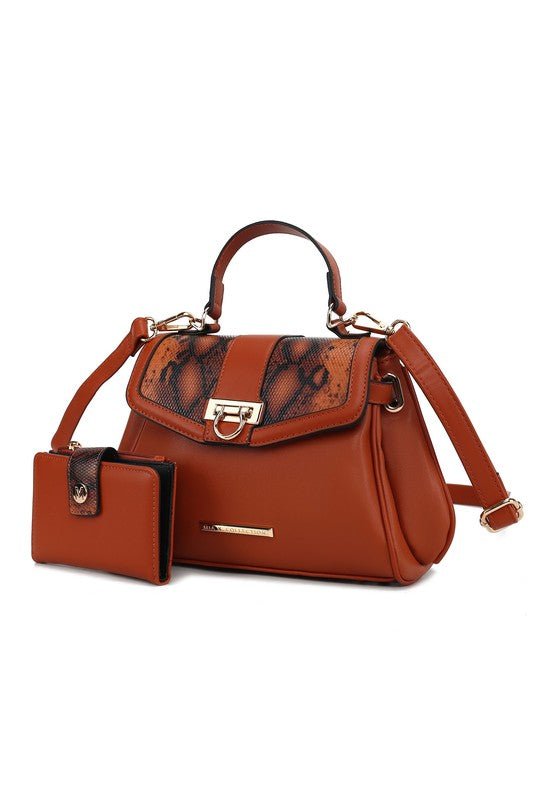 Geny Faux - Snake Shoulder Bag with Wallet - KIOKO