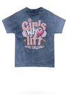 Girls Who Lift Mineral Wash Gym Tee - KIOKO