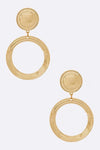 Glow Getter Ring Drop Clip On Earrings - KIOKO