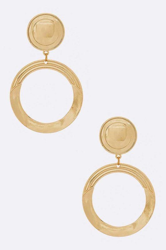 Glow Getter Ring Drop Clip On Earrings - KIOKO