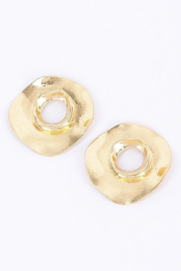 Gold Plated Metal Earring - KIOKO