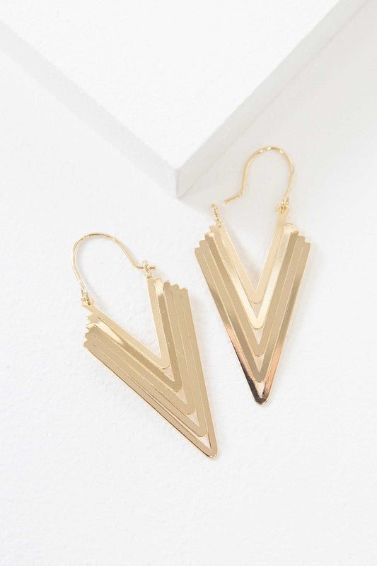 Golden Mirage Hook Earrings - KIOKO