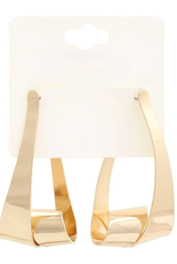 Golden Tri - Loop Earrings - KIOKO