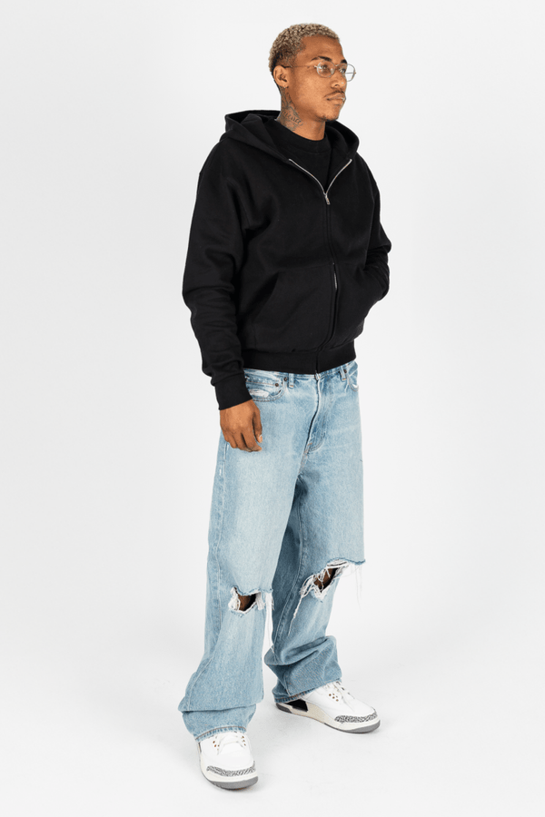 Greenhouse Heavyweight Boyfriend Zip Up - KIOKO