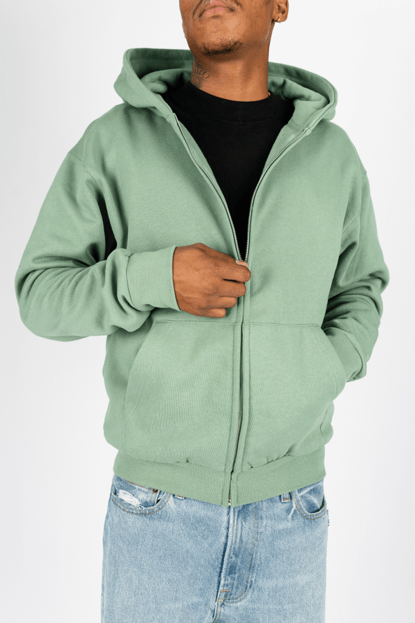 Greenhouse Heavyweight Boyfriend Zip Up - KIOKO