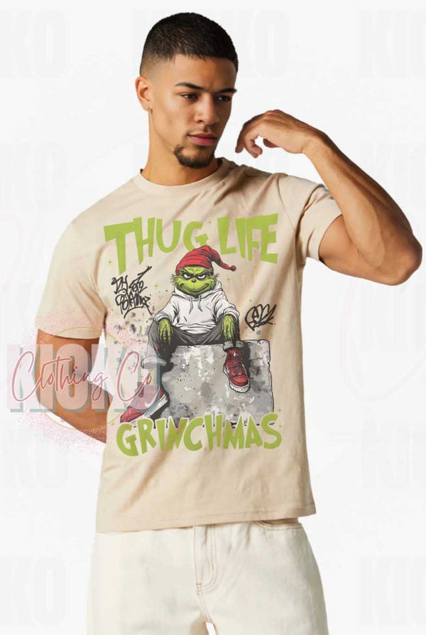 Grinchmas Thug Life Graphic Tee - KIOKO