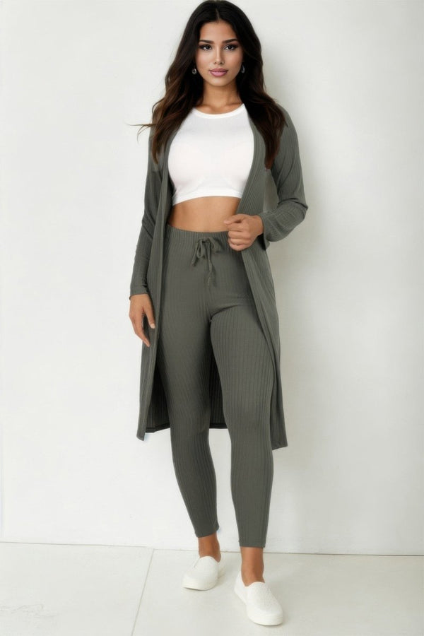 Hustle And Flow Cardigan Leggings Set - KIOKO
