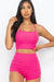 Hustle And Flow Ruched Shorts Set - KIOKO