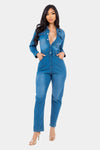 Inez Denim Jumpsuit - KIOKO