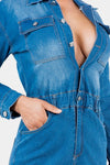 Inez Denim Jumpsuit - KIOKO