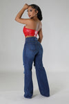Jada Wide Leg Denim Jeans - KIOKO