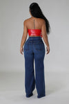 Jada Wide Leg Denim Jeans - KIOKO