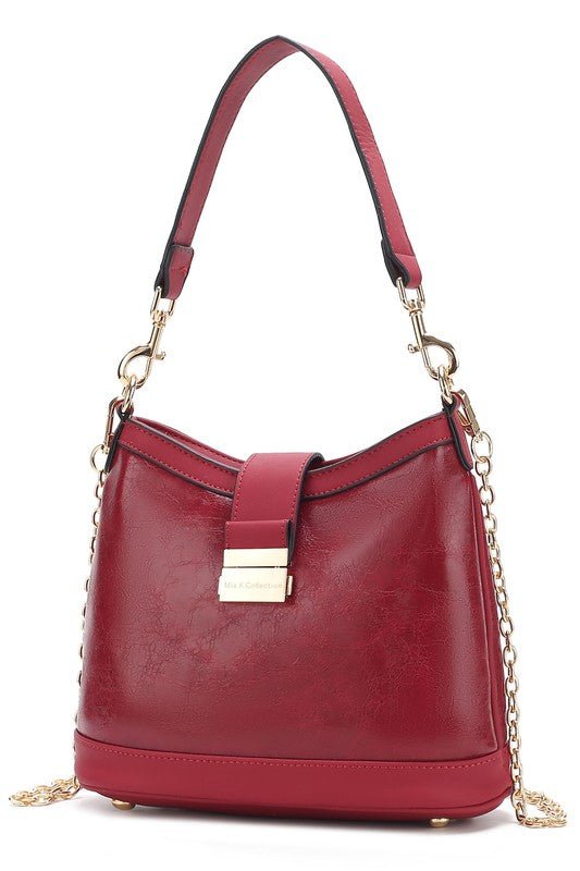 Jersey Shore Vegan Leather Shoulder Bag - KIOKO