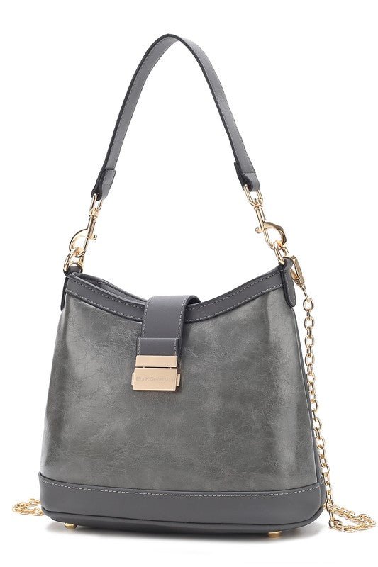 Jersey Shore Vegan Leather Shoulder Bag - KIOKO