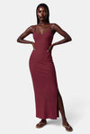 Look But Don't Side Slit Maxi Dress - KIOKO