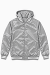 Big League Satin Varsity Bomber Jacket - KIOKO
