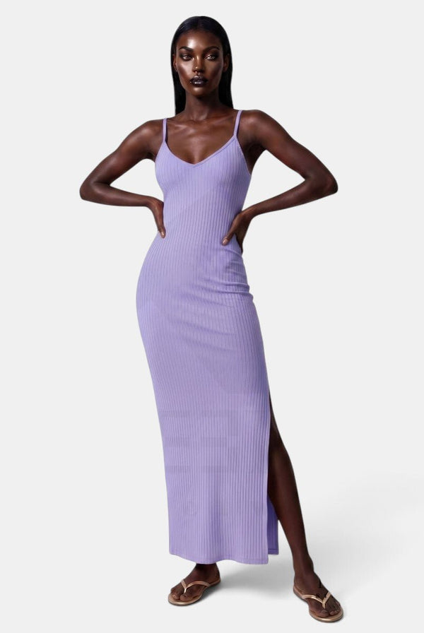 Look But Don't Side Slit Maxi Dress - KIOKO