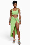 Mint It Loud Crop Top & Maxi Skirt Set - KIOKO