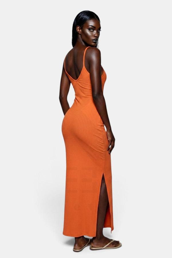 Look But Don't Side Slit Maxi Dress - KIOKO