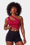Cold Shoulder Crop Top - KIOKO