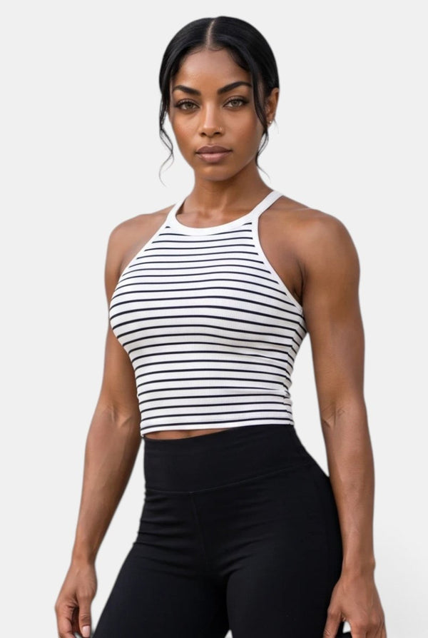 Tandem Stripe Halter Top - KIOKO