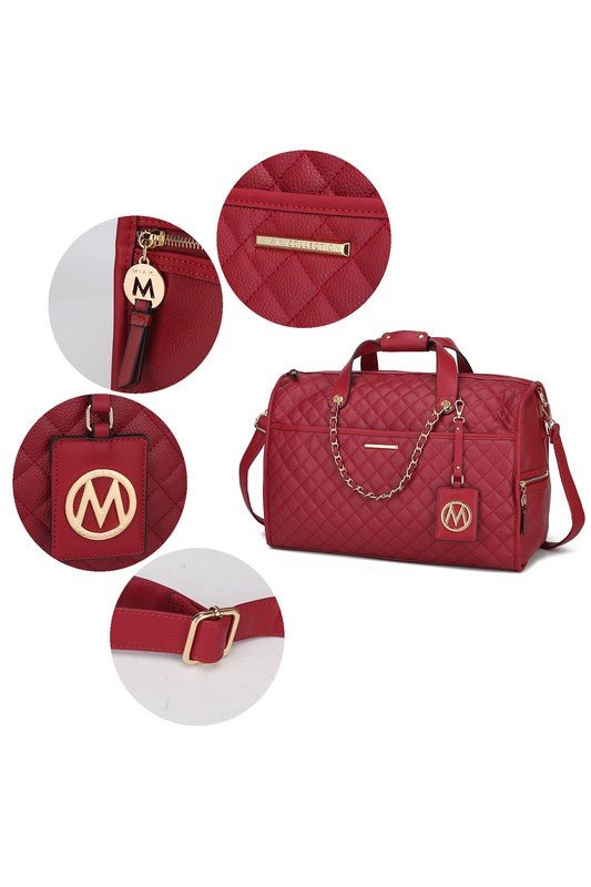 Lexie Vegan Leather Duffle - KIOKO