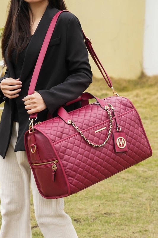 Lexie Vegan Leather Duffle - KIOKO