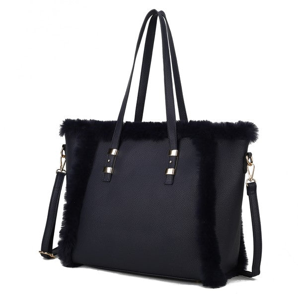 Liza Faux Fur Tote Bag - KIOKO
