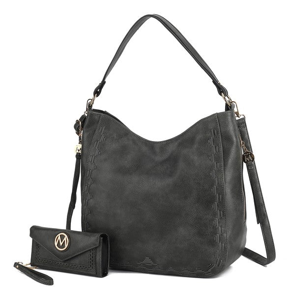 Lucille Vegan Leather Shoulder and Wallet - KIOKO