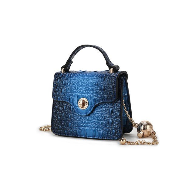 Luxe Croc - Embossed Mini Satchel - KIOKO