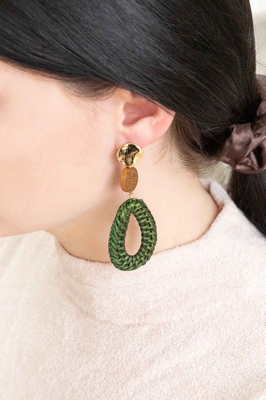 Lyric Wicker Drop Earrings - KIOKO