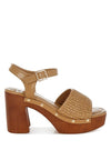 Mazaro Raffia Chunky Sandals - KIOKO