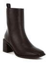 Muskox Square Toe Faux Leather Boots - KIOKO