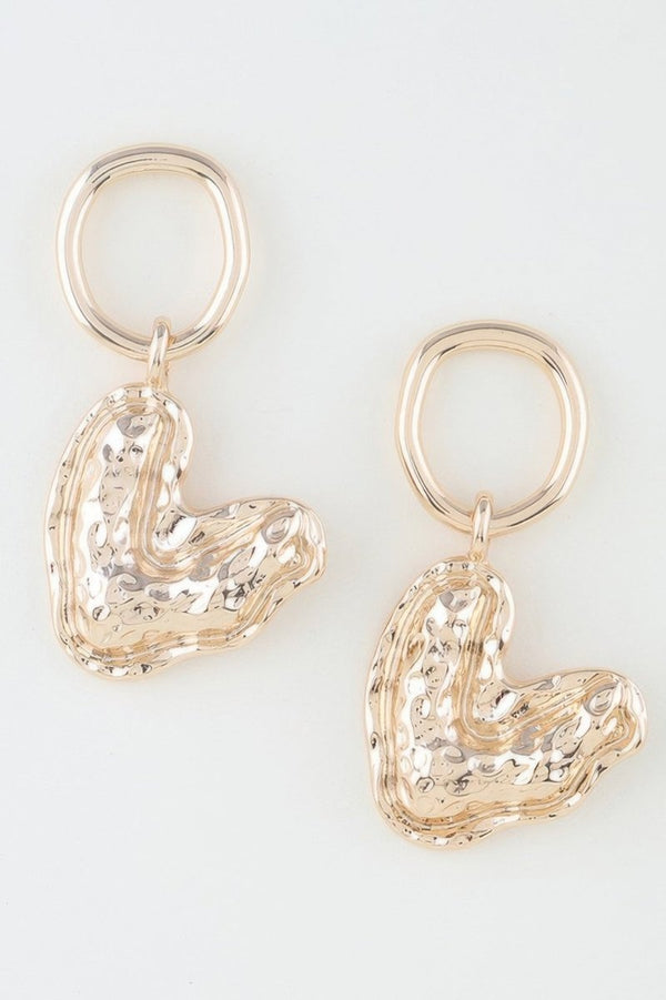 Namaskara Hammered Boomerang Earrings - KIOKO