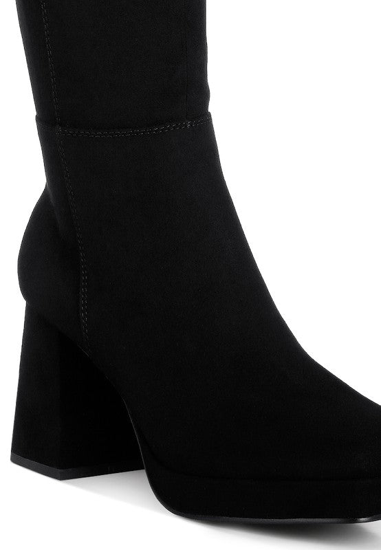 Own The Moment Suede Boots - KIOKO