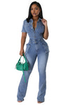 Mount Me Now Denim Jumpsuit