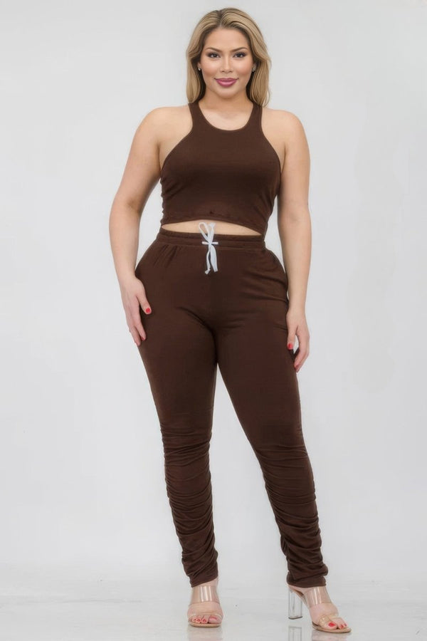 Pop That Cropped Pant Set - KIOKO