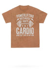 Powerlifting Mineral Wash Gym Tee - KIOKO