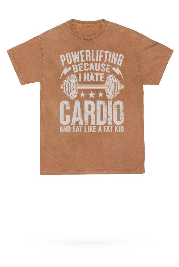 Powerlifting Mineral Wash Gym Tee - KIOKO