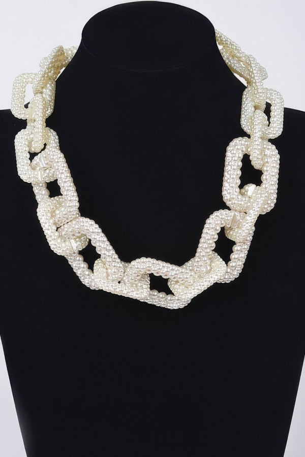 Pressure Pointz Pearl Chain Necklace - KIOKO
