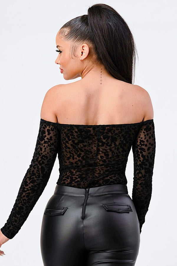 Primal Off Shoulder Bodysuit - KIOKO