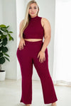 Pure Vibes Bootcut Pants Set - KIOKO