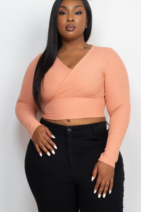 Rain Long Sleeve Crop Top - KIOKO