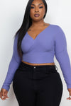 Rain Long Sleeve Crop Top - KIOKO