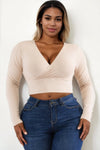 Rain Long Sleeve Crop Top - KIOKO