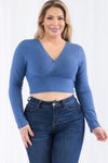 Rain Long Sleeve Crop Top - KIOKO